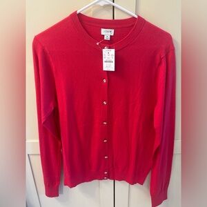 J. Crew Vibrant Raspberry Red Women's Cardigan